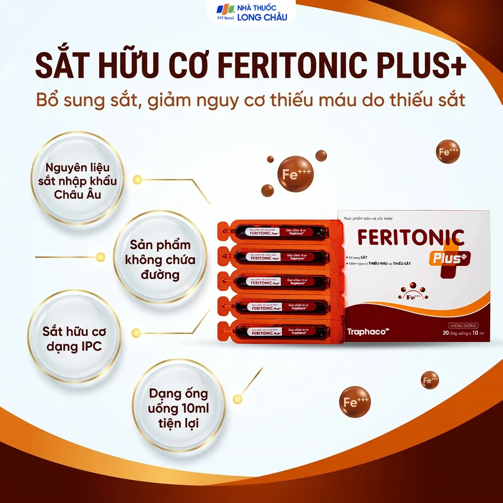 SIRO BỔ SUNG SẮT FERITONIC PLUS+ TRAPHACO 4X5 ỐNG 2
