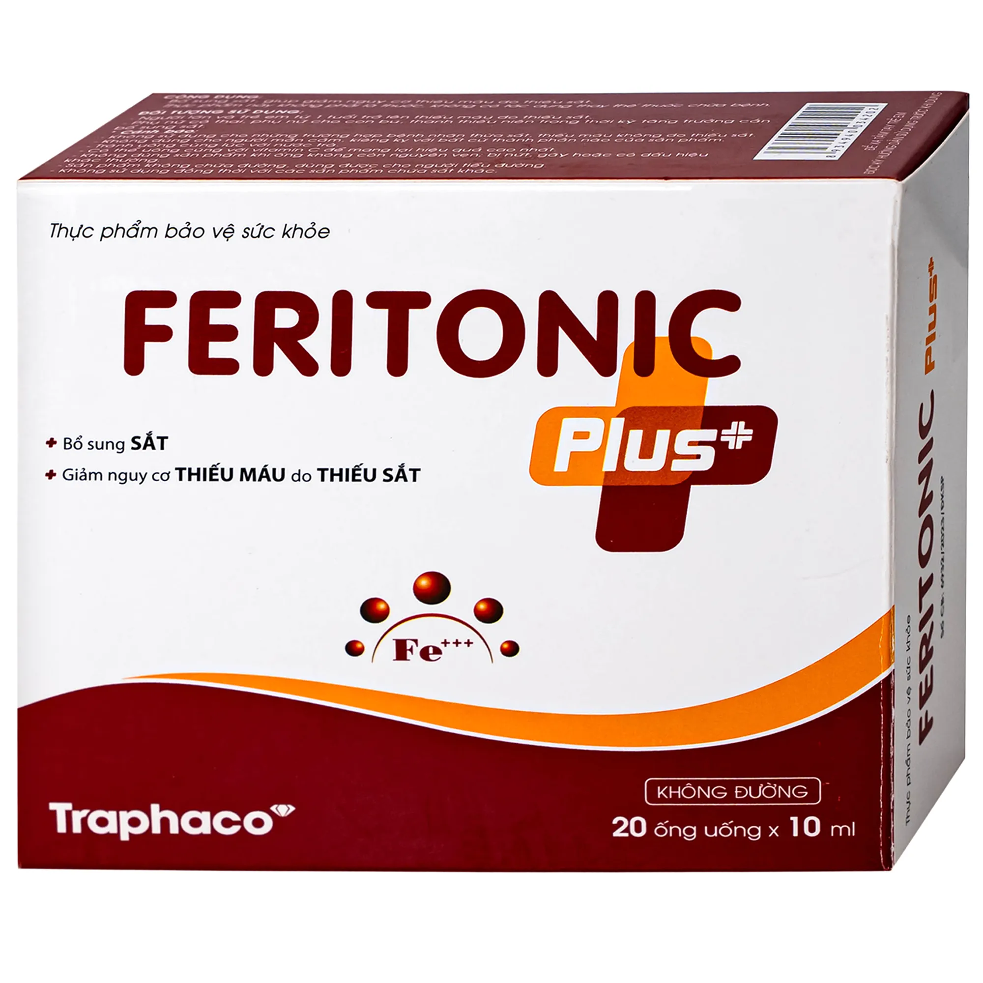 SIRO BỔ SUNG SẮT FERITONIC PLUS+ TRAPHACO 4X5 ỐNG 6