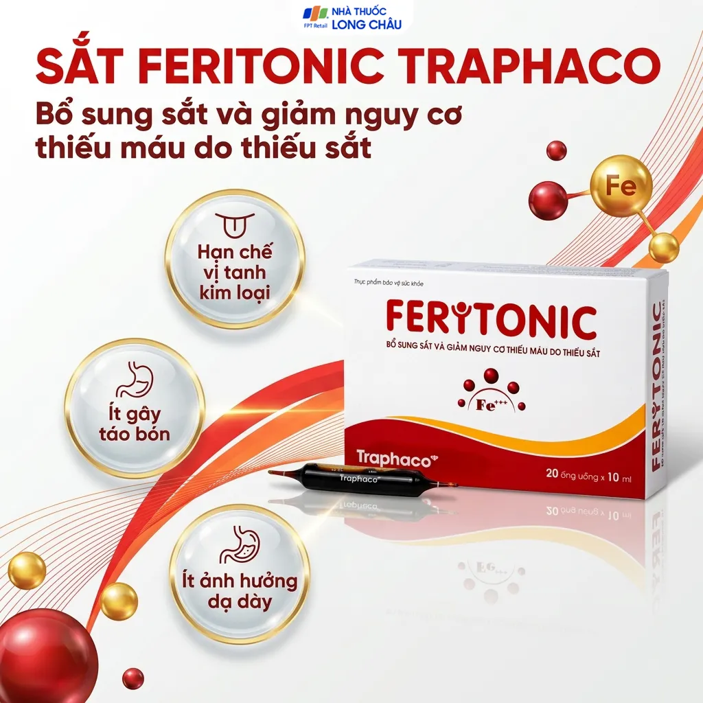 SIRO BỔ SUNG SẮT FERITONIC TRAPHACO 2X10 ỐNG 2