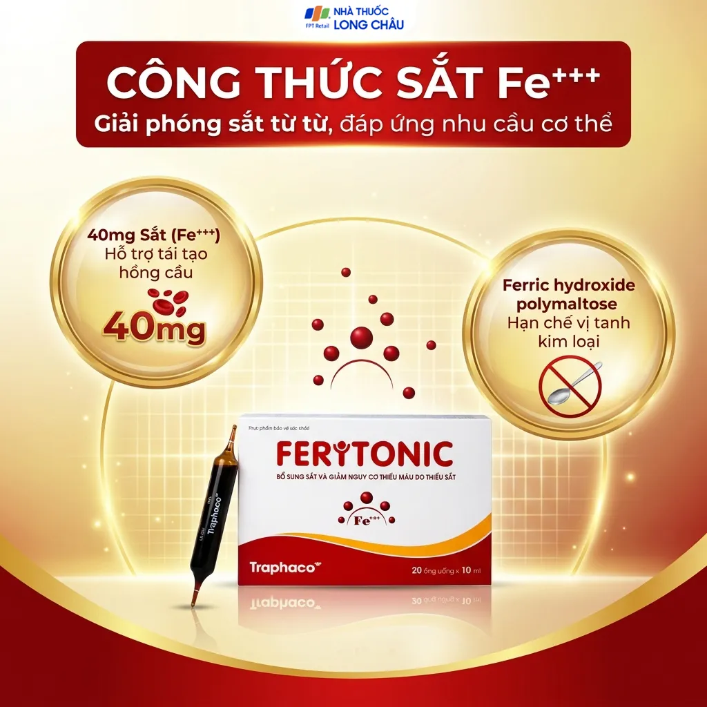 SIRO BỔ SUNG SẮT FERITONIC TRAPHACO 2X10 ỐNG 3