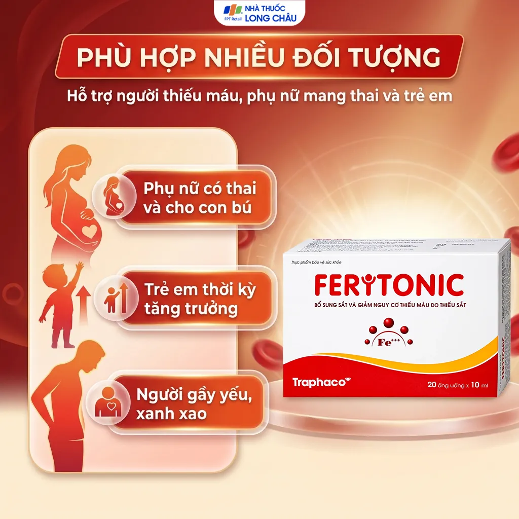 SIRO BỔ SUNG SẮT FERITONIC TRAPHACO 2X10 ỐNG 4