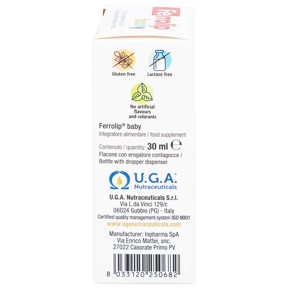 SIRO BỔ SUNG SẮT FERROLIP BABY INPHARMA SPA 30ML 12