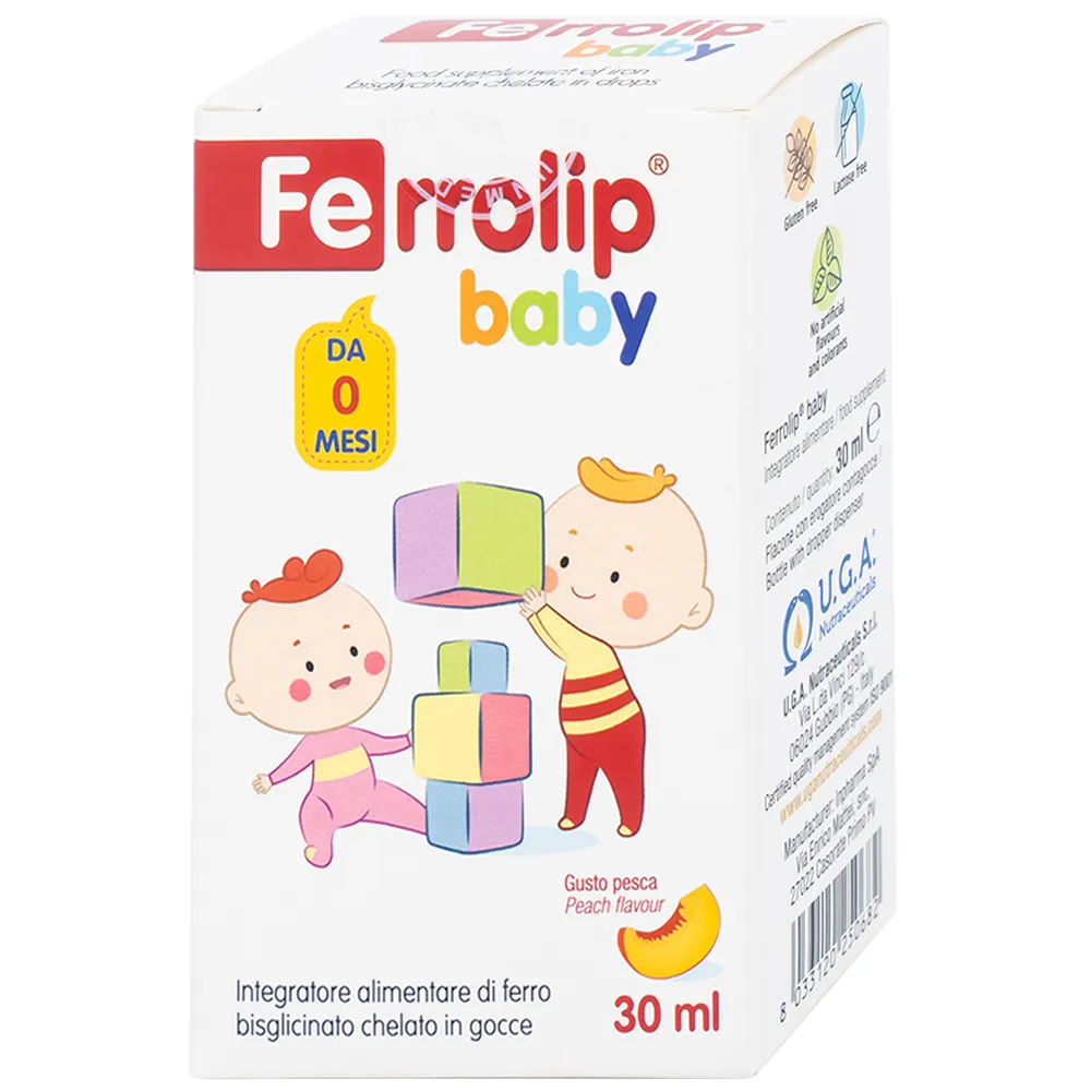 SIRO BỔ SUNG SẮT FERROLIP BABY INPHARMA SPA 30ML 8