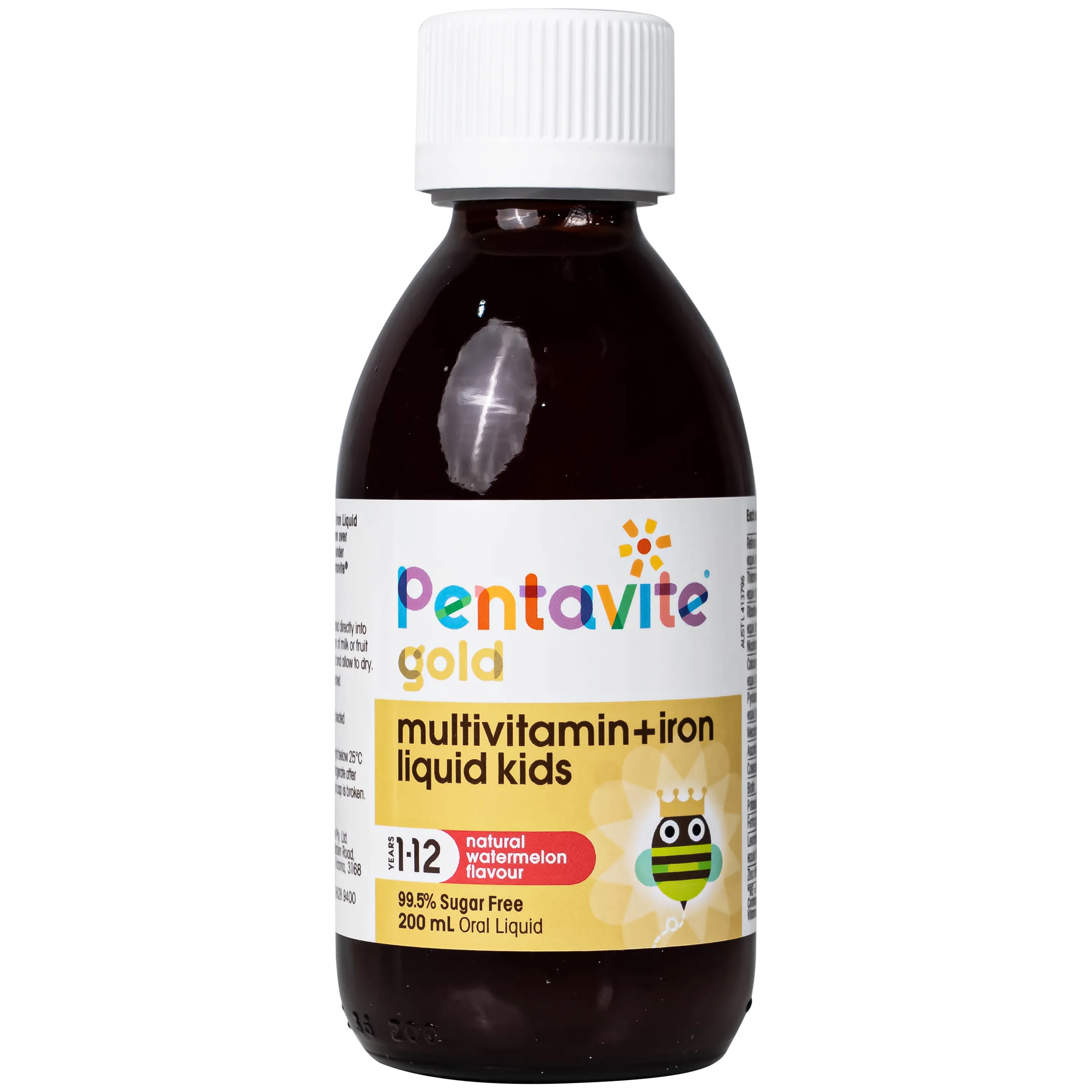 SIRO BỔ SUNG VITAMIN, KHOÁNG CHẤT CHO TRẺ TỪ 1-12 TUỔI MULTIVITAMIN + IRON LIQUIDS KIDS PENTAVITE 200ML 6