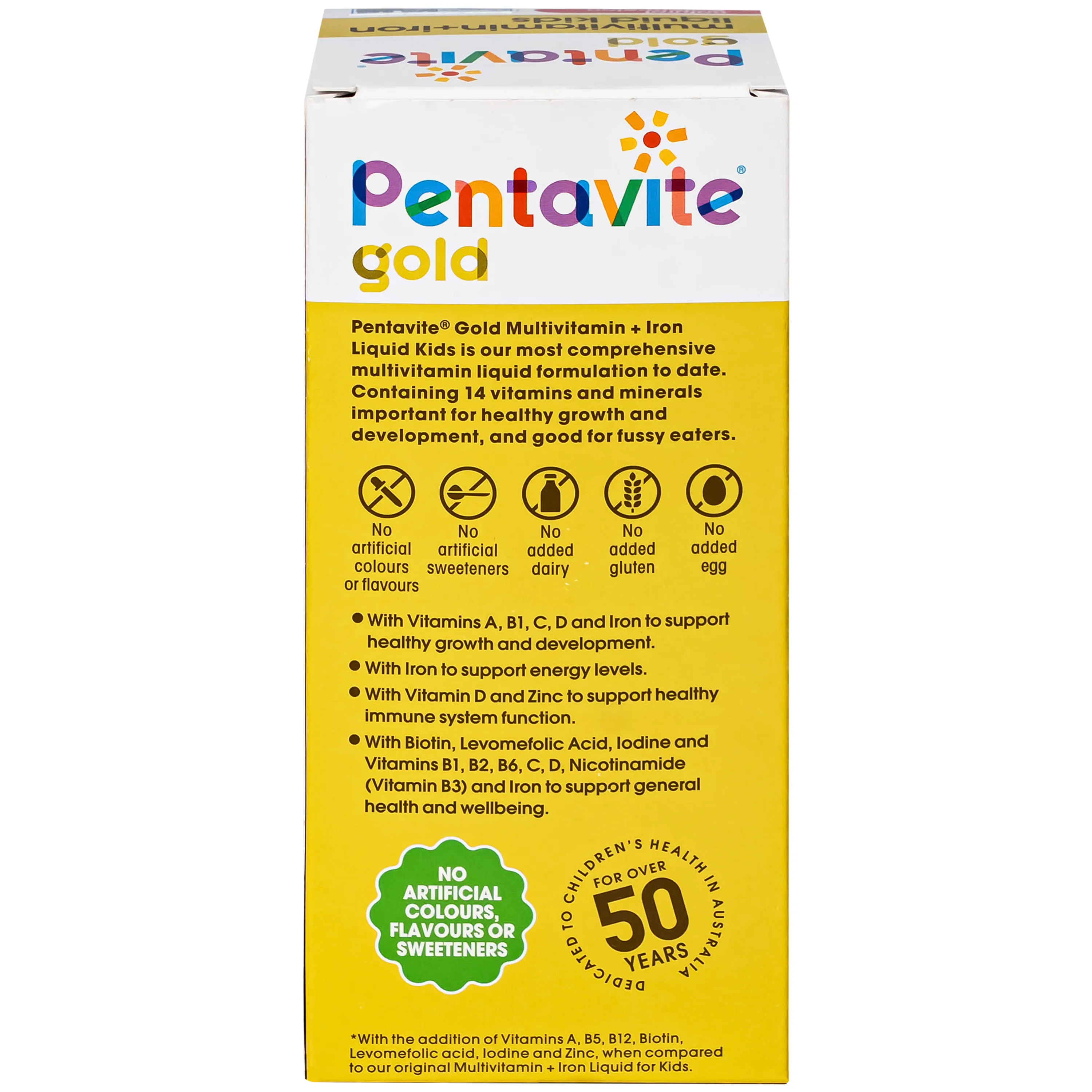 SIRO BỔ SUNG VITAMIN, KHOÁNG CHẤT CHO TRẺ TỪ 1-12 TUỔI MULTIVITAMIN + IRON LIQUIDS KIDS PENTAVITE 200ML 9