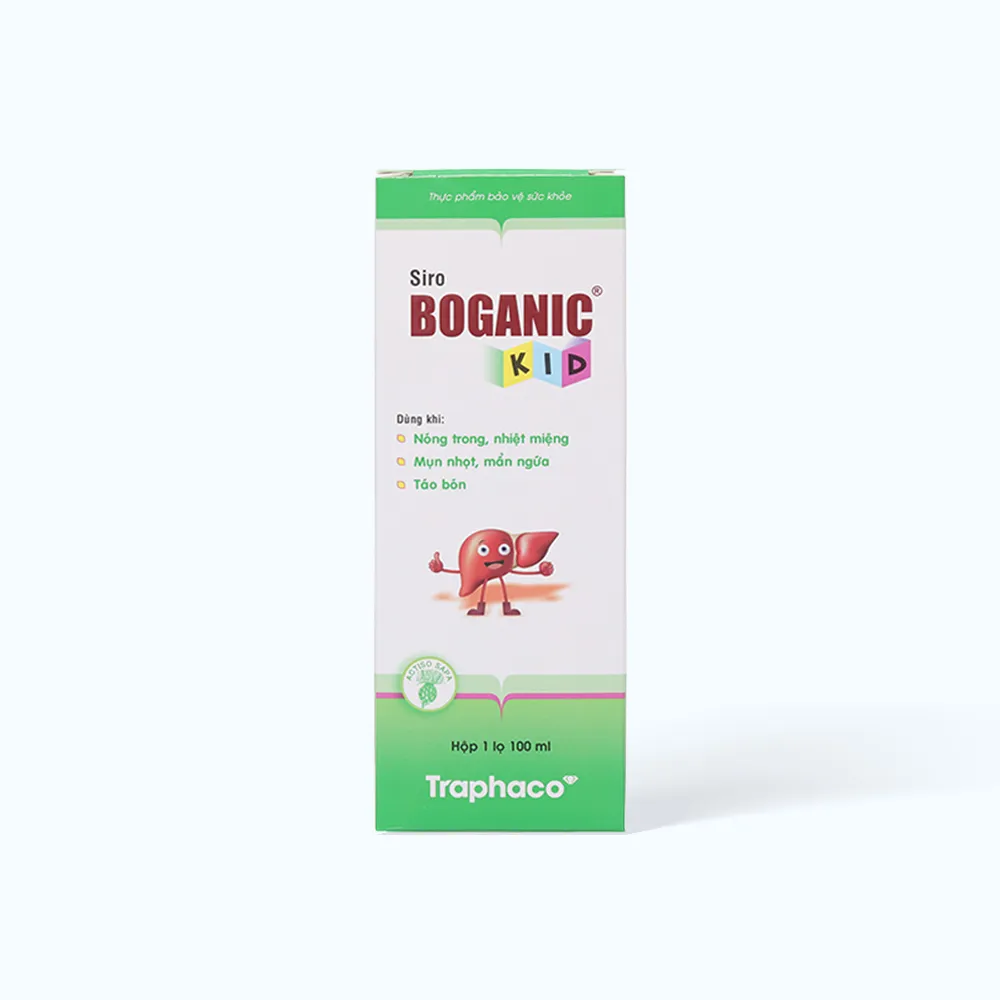 Siro Boganic Kid (Chai 100ml) giúp thanh nhiệt và hỗ trợ giảm táo bón