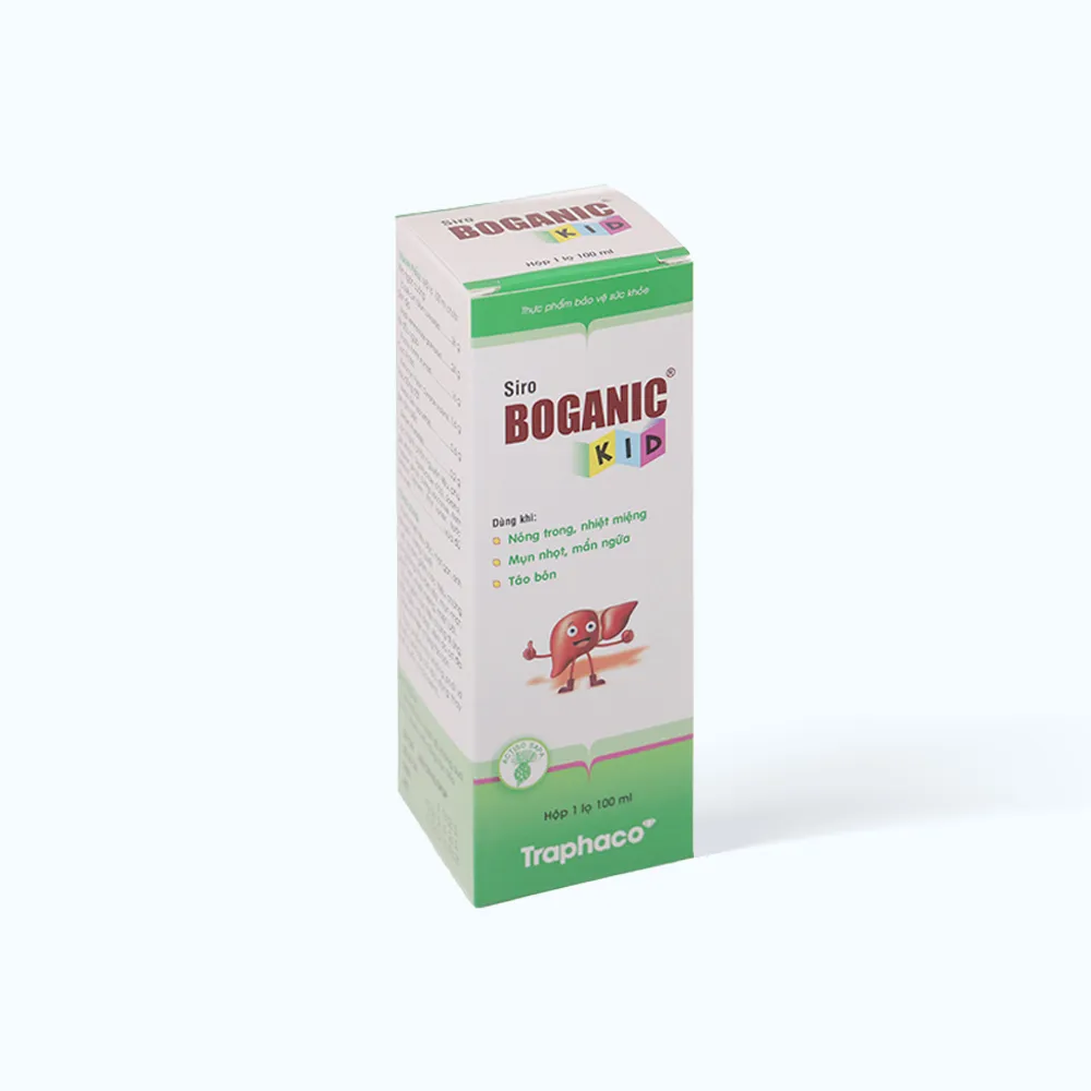 Siro Boganic Kid (Chai 100ml) giúp thanh nhiệt và hỗ trợ giảm táo bón 2