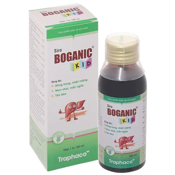Siro Boganic Kid thanh nhiệt tiêu độc, mát gan chai 100ml