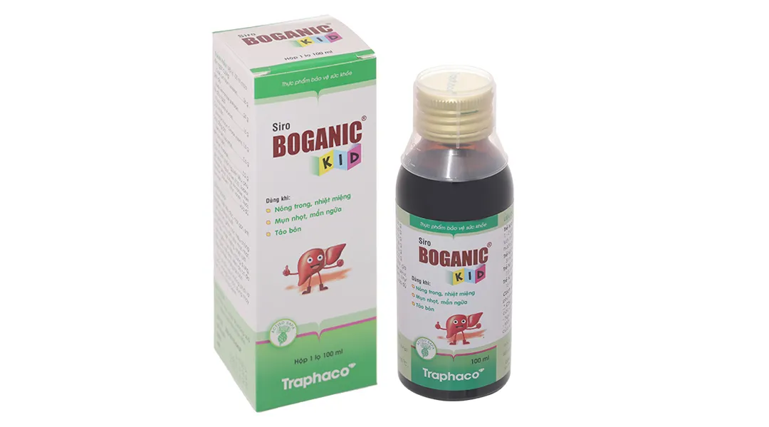 Siro Boganic Kid thanh nhiệt tiêu độc, mát gan chai 100ml 2