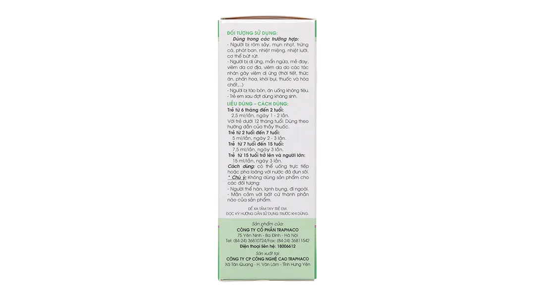 Siro Boganic Kid thanh nhiệt tiêu độc, mát gan chai 100ml 4