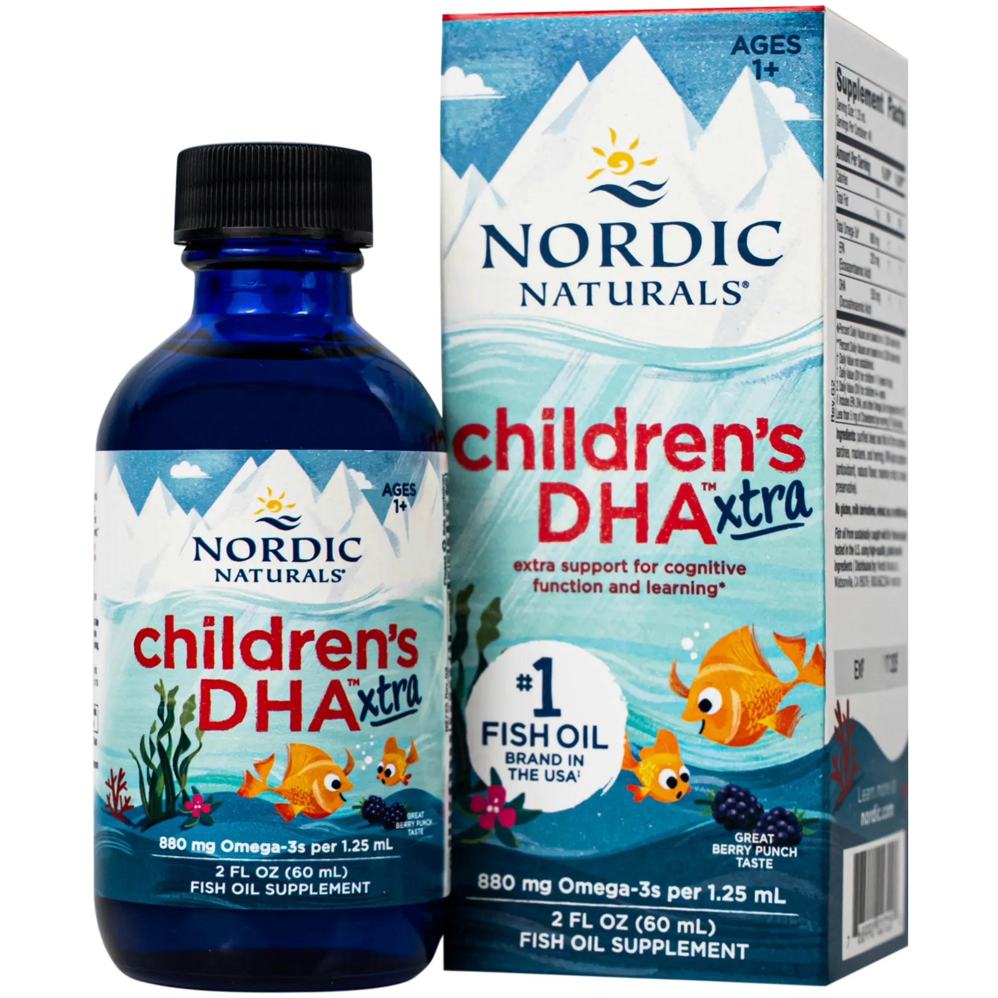 SIRO CẢI THIỆN THỊ LỰC CHO TRẺ NORDIC NATURALS CHILDREN'S DHA XTRA BERRY PUNCH FLAVOR 60ML