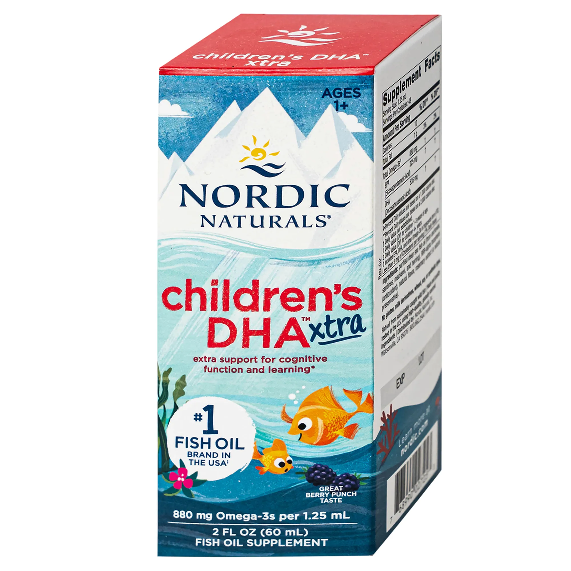 SIRO CẢI THIỆN THỊ LỰC CHO TRẺ NORDIC NATURALS CHILDREN'S DHA XTRA BERRY PUNCH FLAVOR 60ML 13