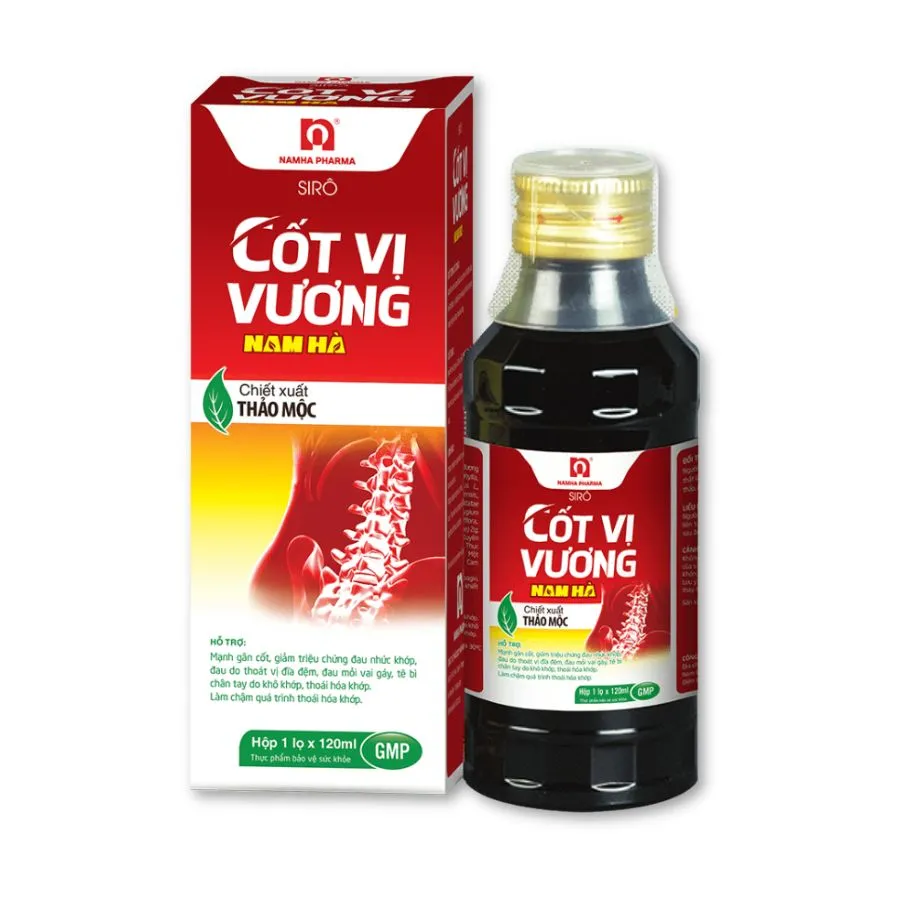 Siro Cốt Vị Vương Nam Hà hỗ trợ các vấn đề khớp (Hộp 120ml)