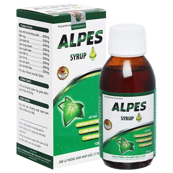 Siro Cali USA Alpes hỗ trợ giảm ho, bổ phổi chai 120ml