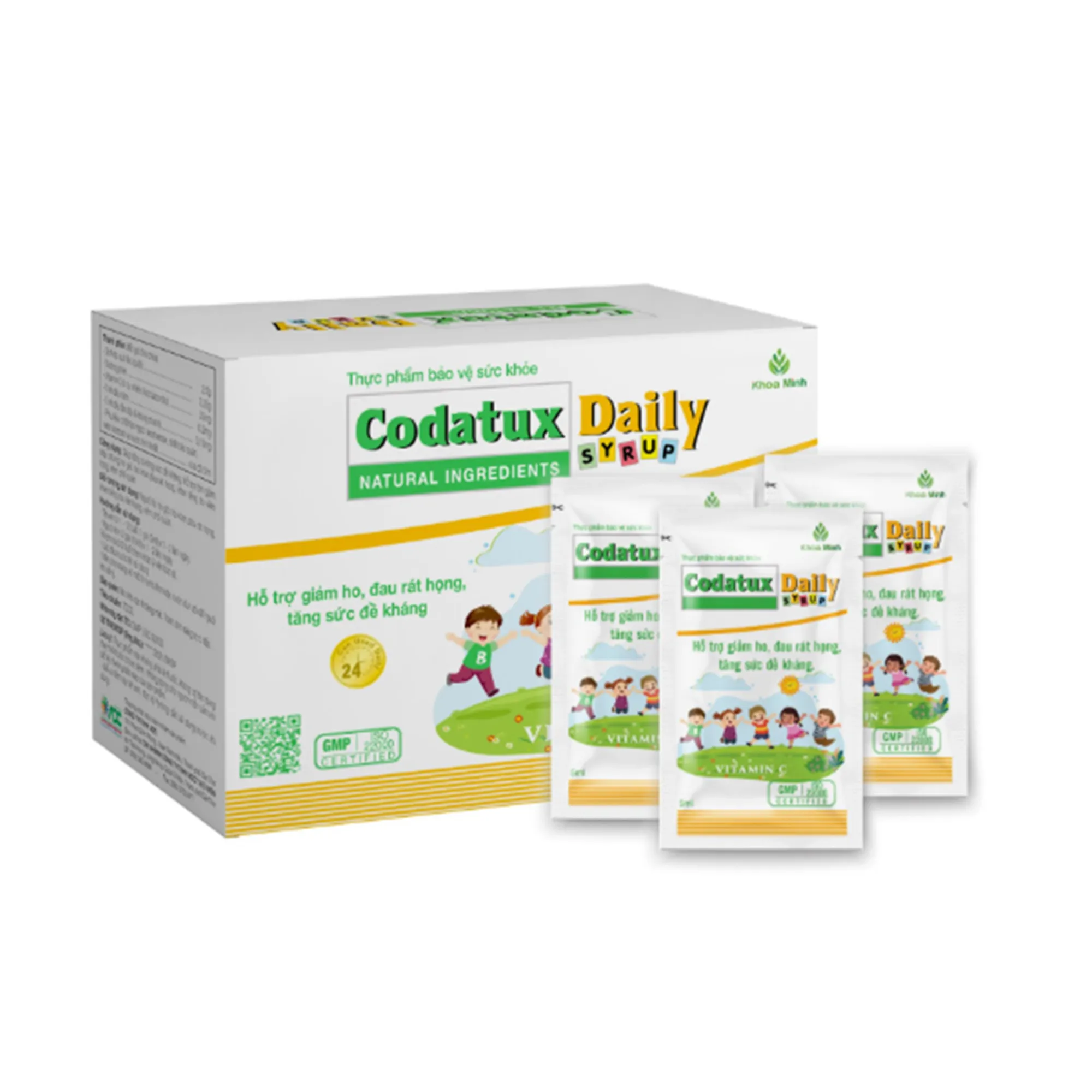 Siro Codatux Daily ADC bổ sung vitamin C, ngừa và giảm ho, đau rát họng (30 gói) 2