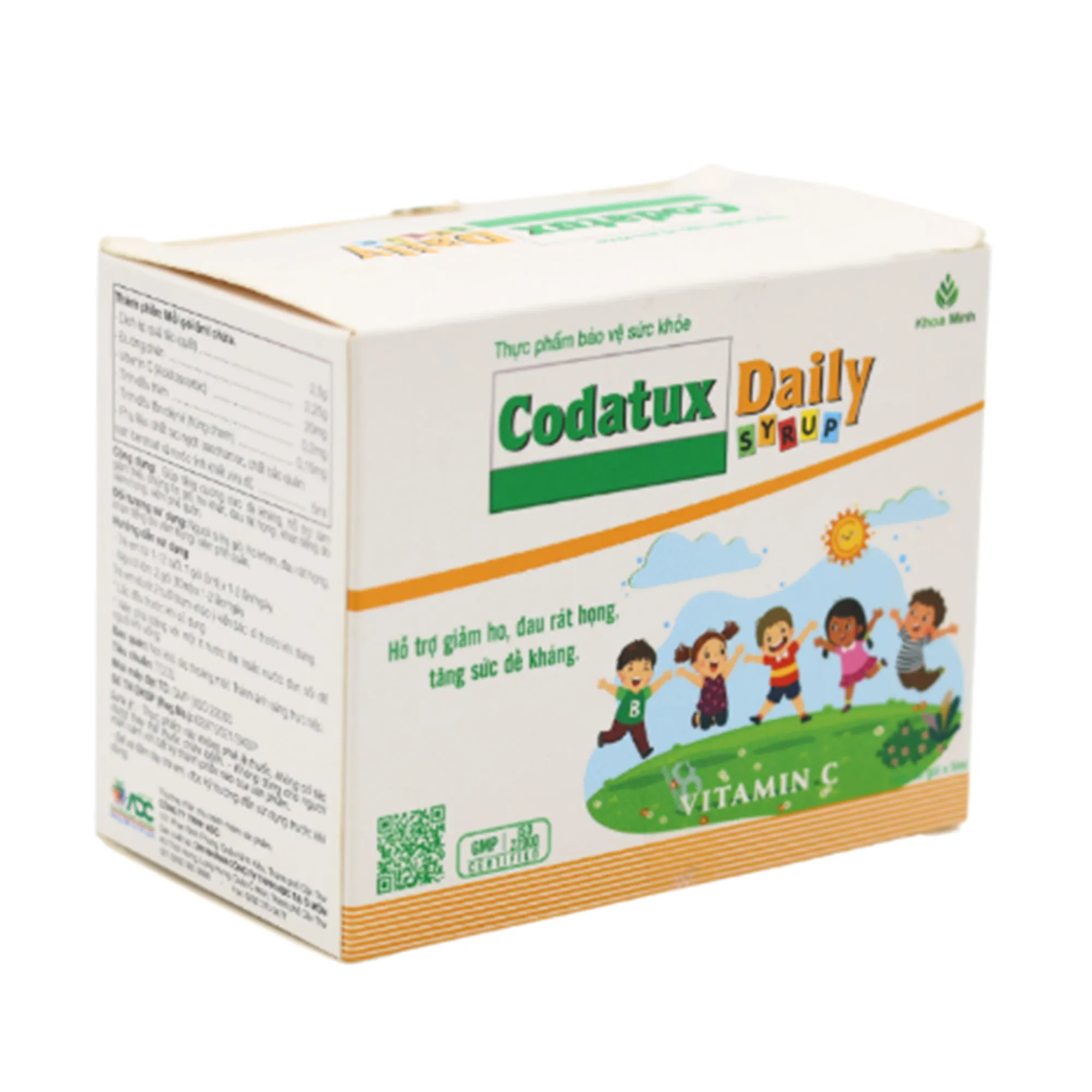 Siro Codatux Daily ADC bổ sung vitamin C, ngừa và giảm ho, đau rát họng (30 gói) 3
