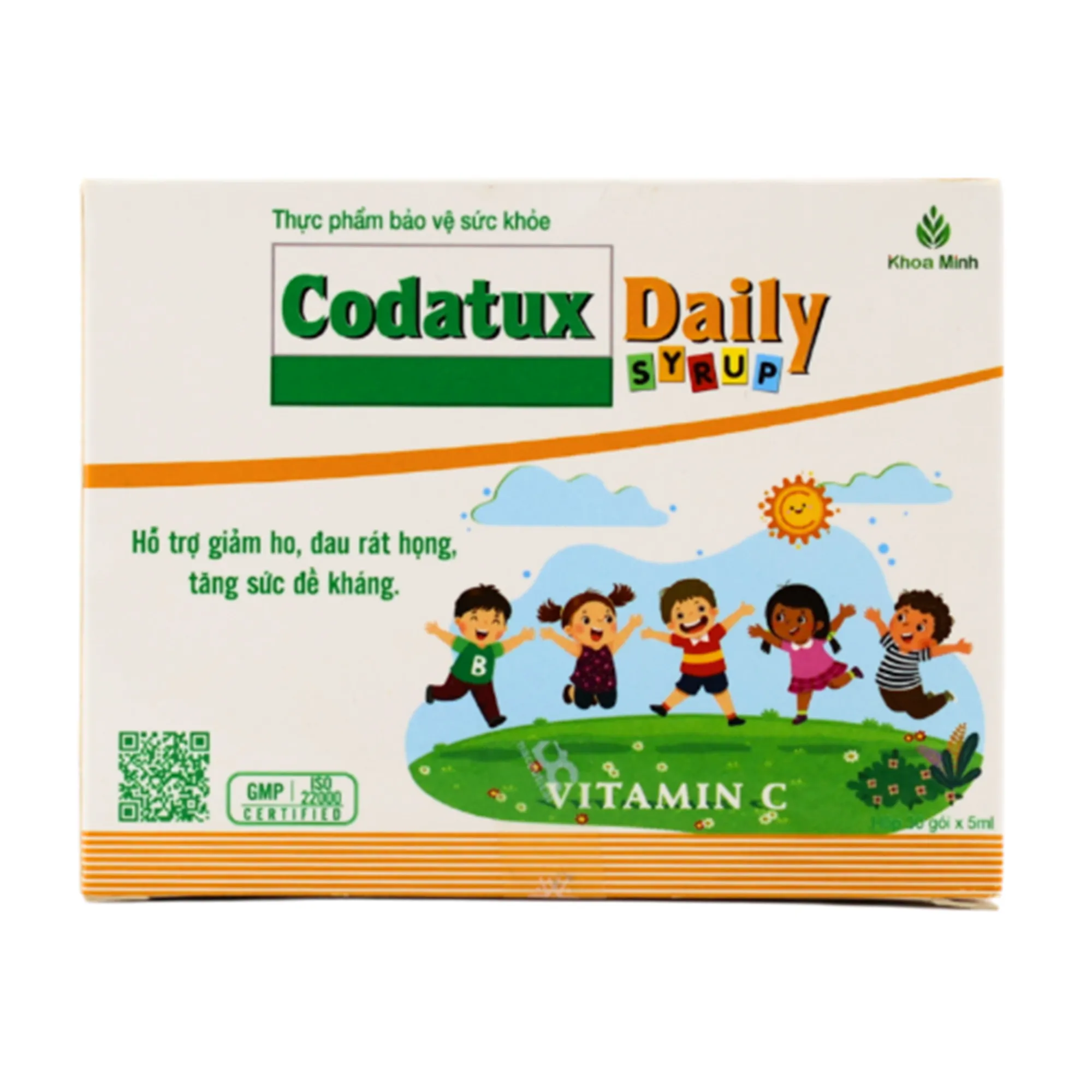 Siro Codatux Daily ADC bổ sung vitamin C, ngừa và giảm ho, đau rát họng (30 gói) 6