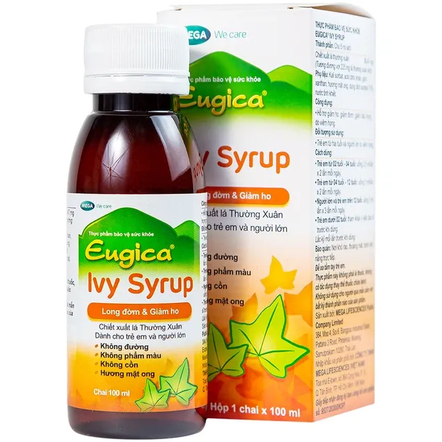 Siro Eugica Ivy MEGA We care hỗ trợ giảm ho, giảm đờm (100ml)