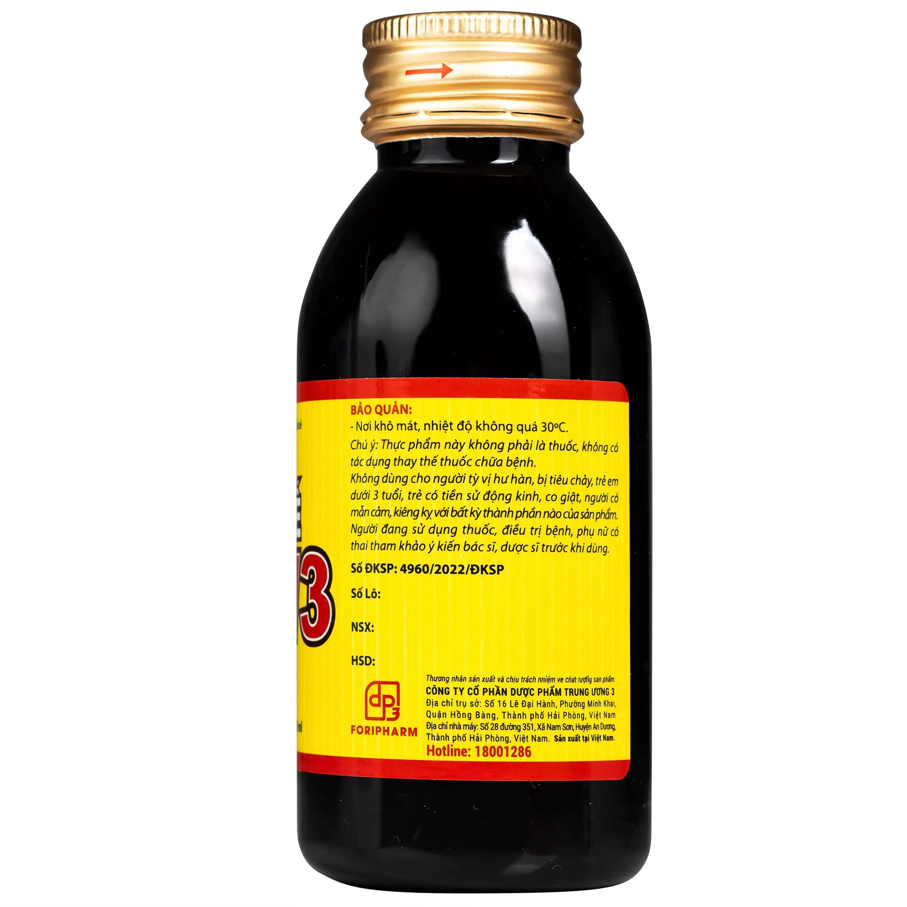 SIRO GIẢM HO, RÁT HỌNG BỔ PHẾ TW3 125ML 11