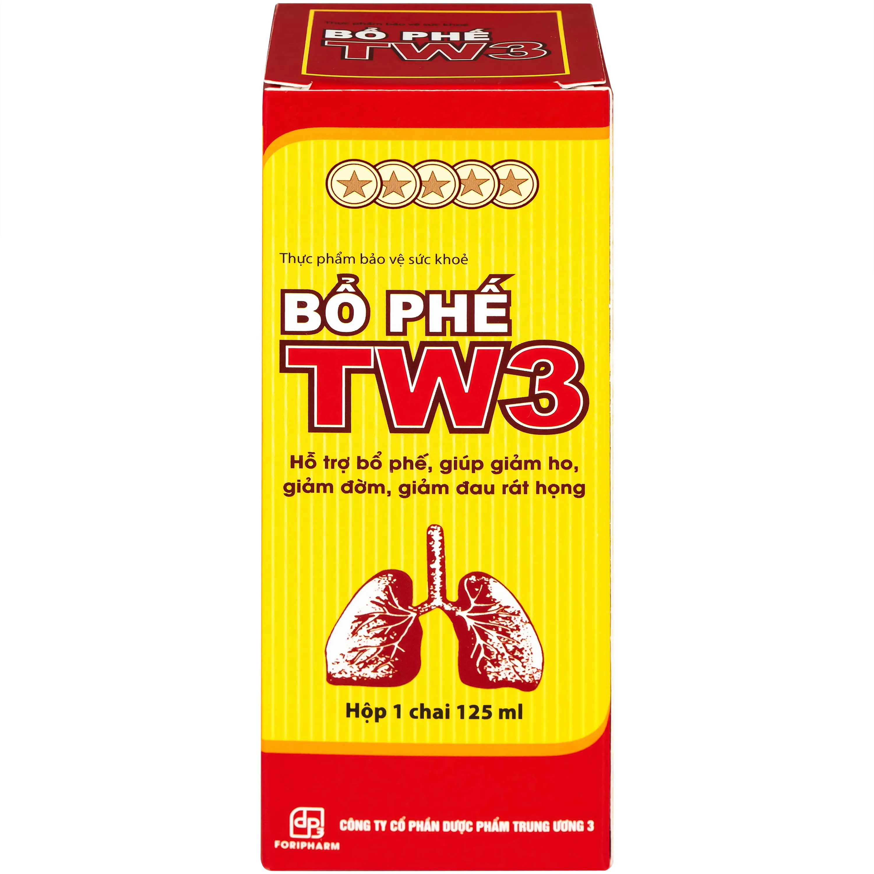 SIRO GIẢM HO, RÁT HỌNG BỔ PHẾ TW3 125ML 7