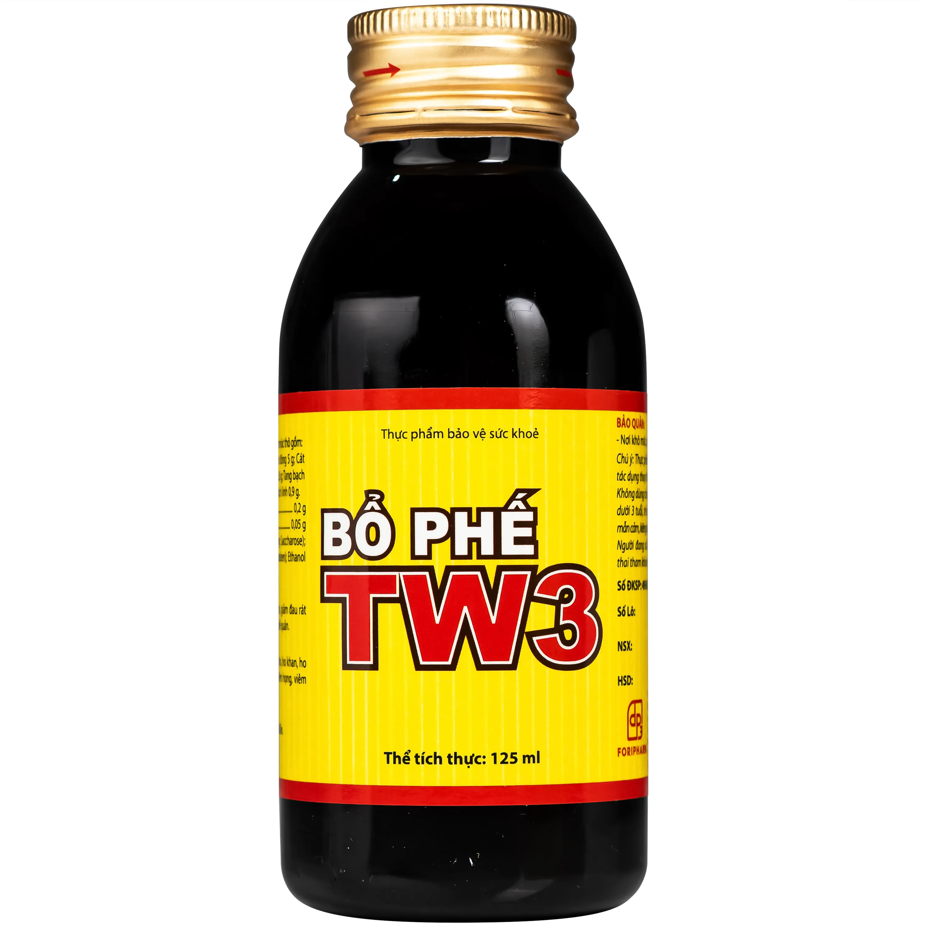 SIRO GIẢM HO, RÁT HỌNG BỔ PHẾ TW3 125ML 10