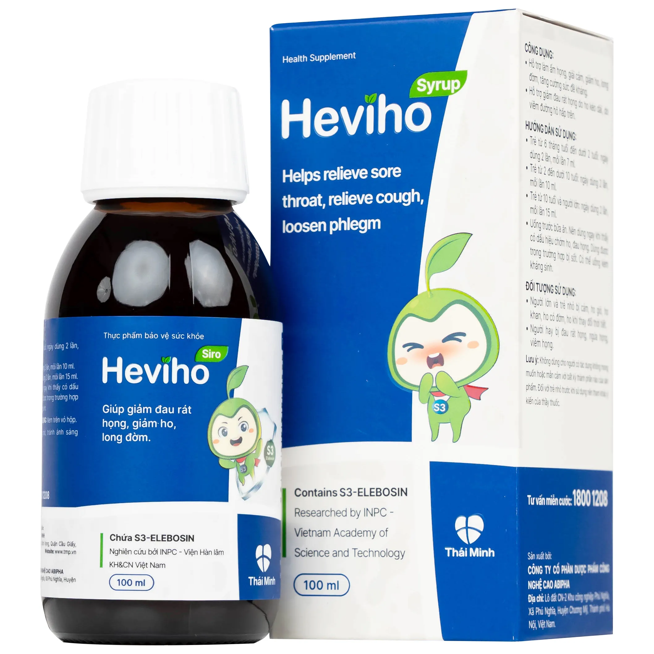 SIRO GIẢM HO HEVIHO THÁI MINH 100ML
