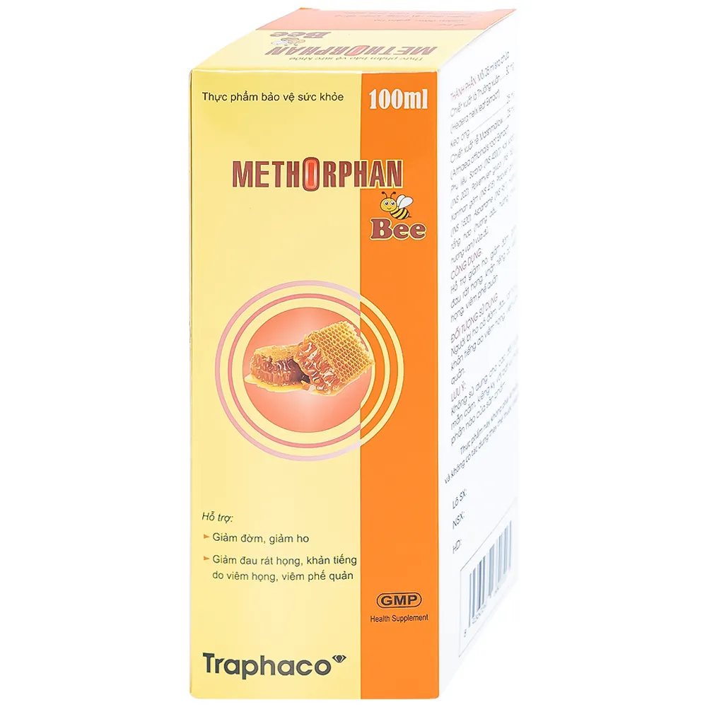 SIRO GIẢM HO METHORPHAN BEE TRAPHACO 100ML 2