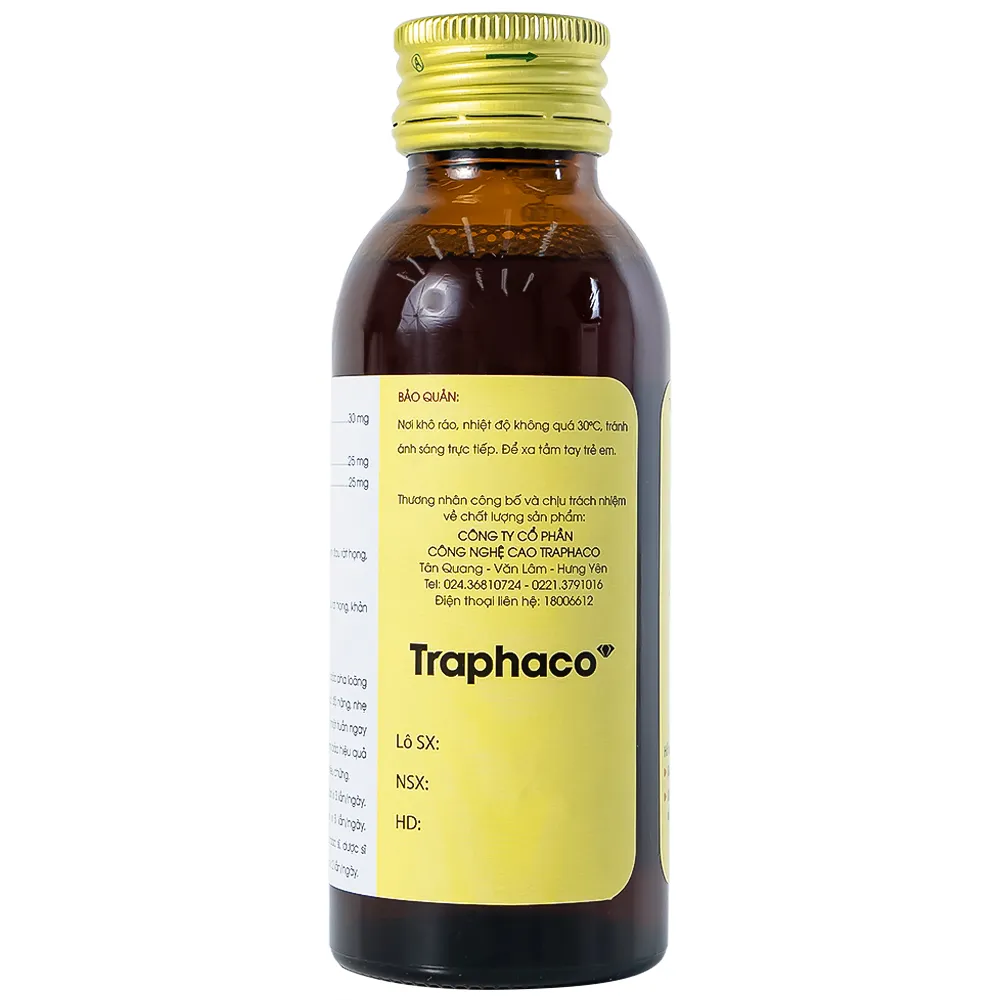 SIRO GIẢM HO METHORPHAN BEE TRAPHACO 100ML 8