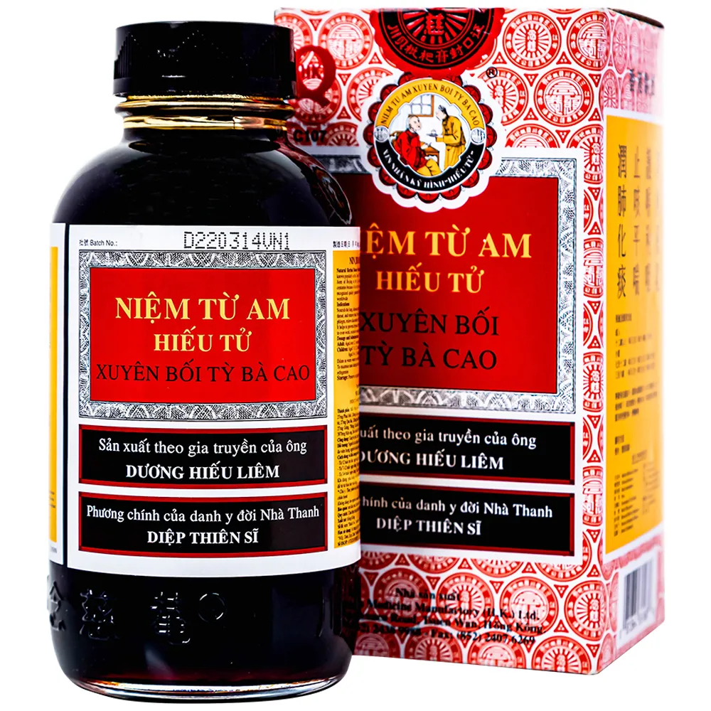 SIRO GIẢM HO NIỆM TỪ AM HIẾU TỬ XUYÊN BỐI TỲ BÀ CAO 300ML