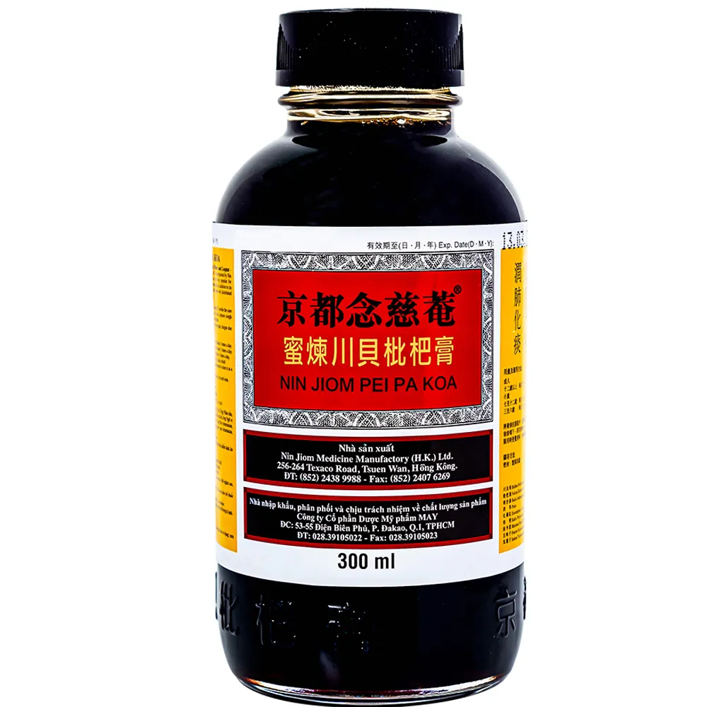 SIRO GIẢM HO NIỆM TỪ AM HIẾU TỬ XUYÊN BỐI TỲ BÀ CAO 300ML 4
