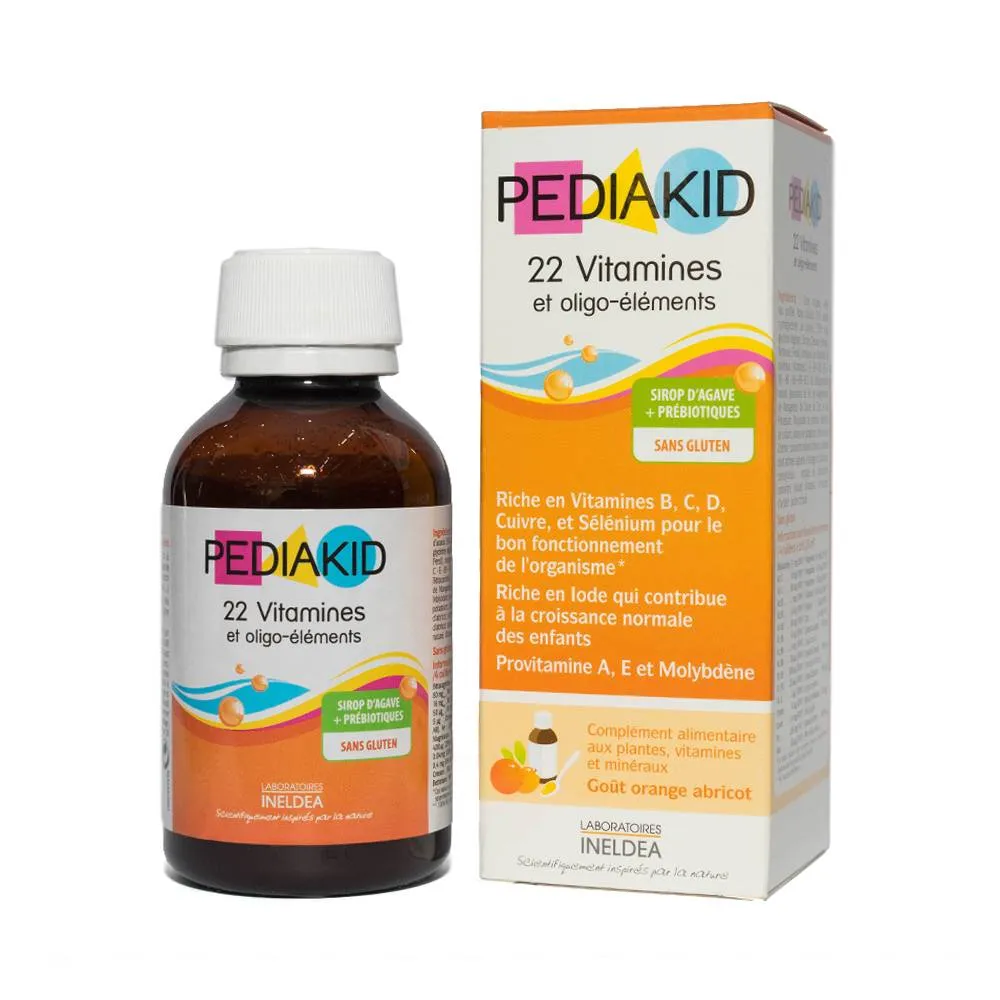 SIRO GIÚP BỔ SUNG VITAMIN VÀ KHOÁNG CHẤT PEDIAKID 22 VITAMINES 125ML 10