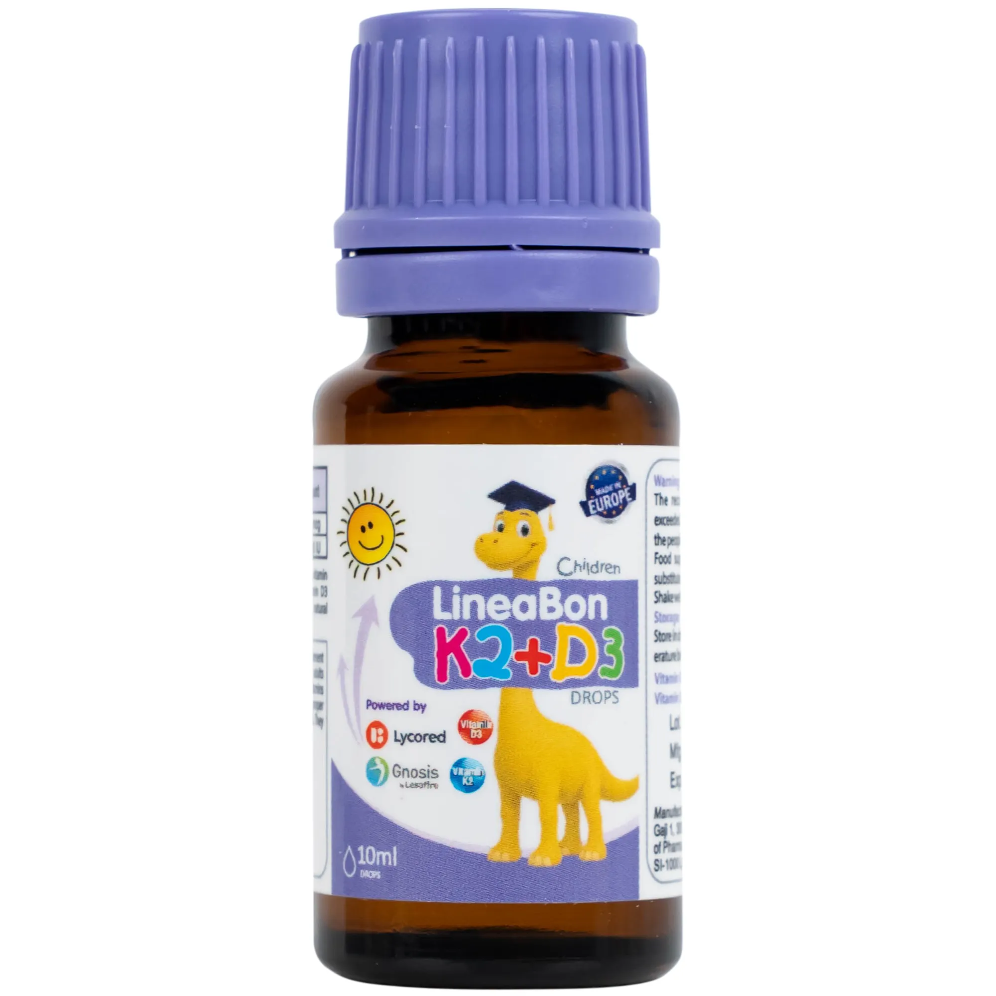 SIRO GIÚP HỖ TRỢ HẤP THỤ CANXI LINEABON K2+D3 ERGOPHARM 10ML 11