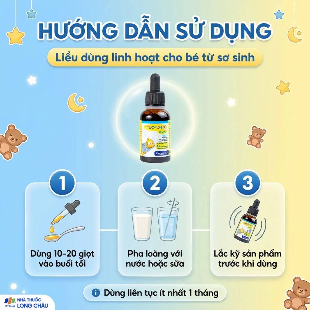SIRO GIÚP TRẺ NGỦ NGON FITOBIMBI SONNO 30ML 5