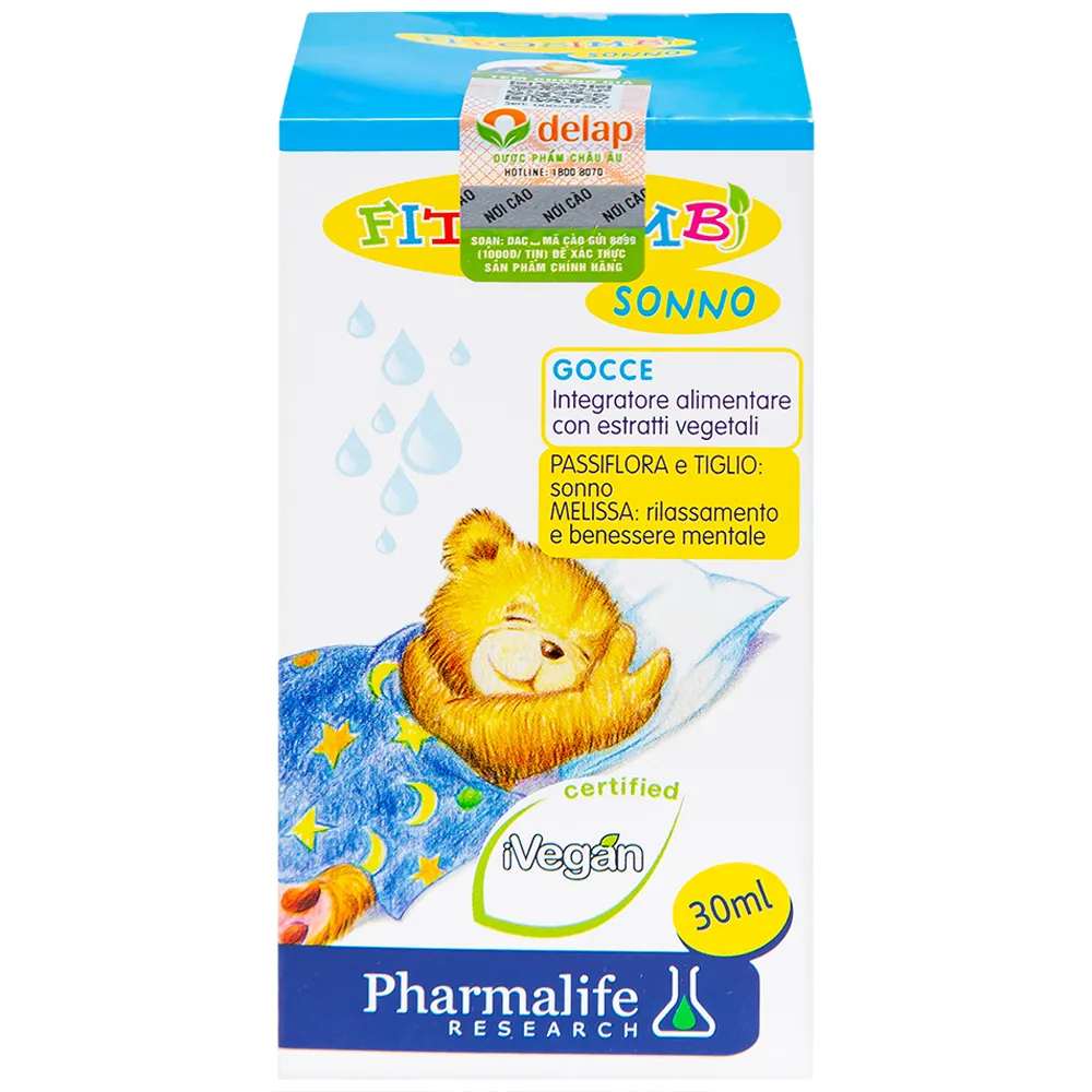 SIRO GIÚP TRẺ NGỦ NGON FITOBIMBI SONNO 30ML 7