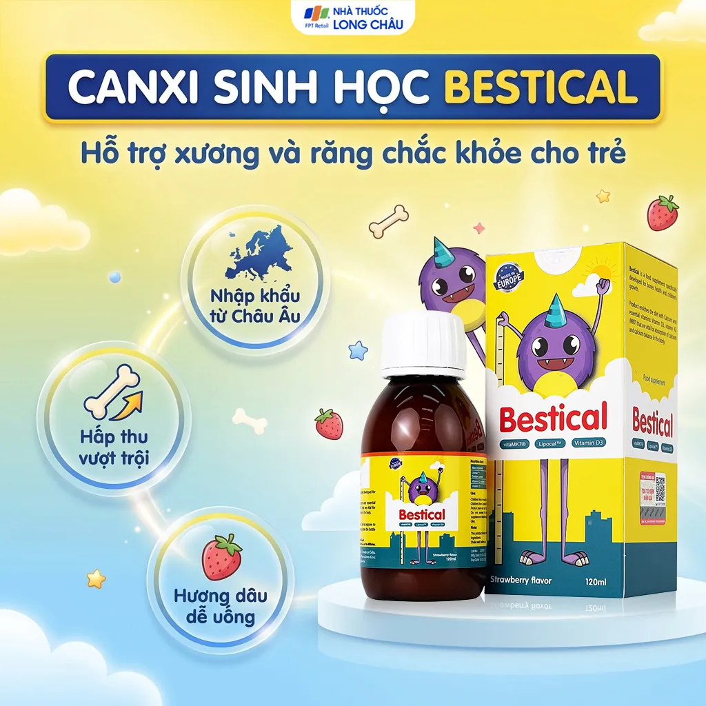 SIRO GIÚP XƯƠNG, RĂNG CHẮC KHỎE BESTICAL ERGOPHARMA 120ML 2
