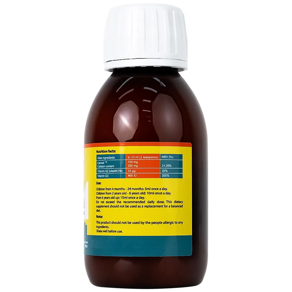 SIRO GIÚP XƯƠNG, RĂNG CHẮC KHỎE BESTICAL ERGOPHARMA 120ML 12