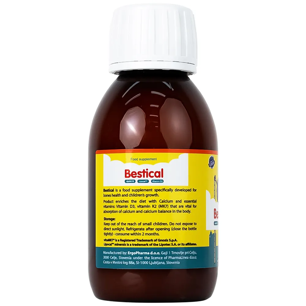 SIRO GIÚP XƯƠNG, RĂNG CHẮC KHỎE BESTICAL ERGOPHARMA 120ML 13