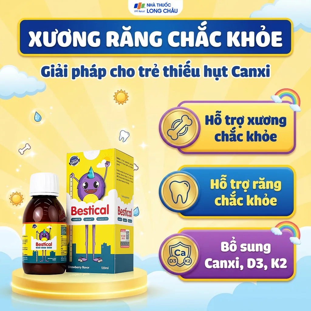 SIRO GIÚP XƯƠNG, RĂNG CHẮC KHỎE BESTICAL ERGOPHARMA 120ML 4
