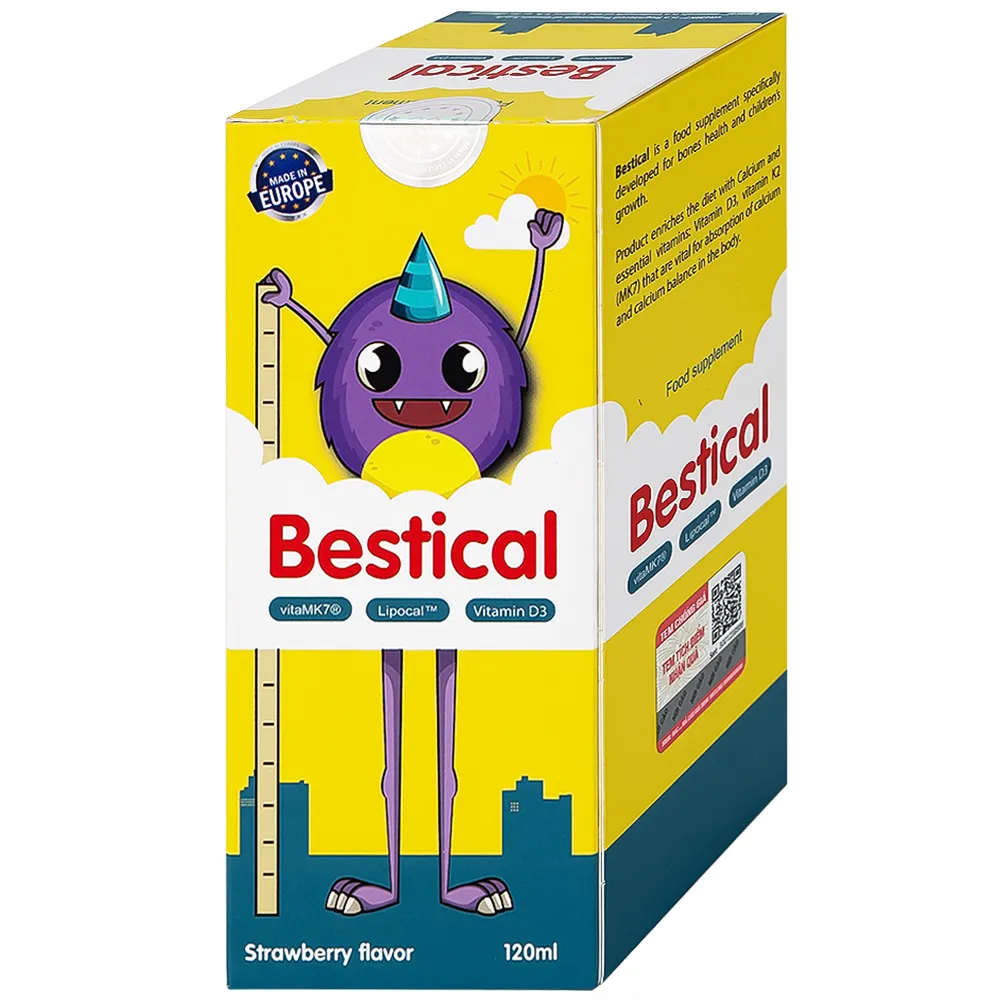 SIRO GIÚP XƯƠNG, RĂNG CHẮC KHỎE BESTICAL ERGOPHARMA 120ML 6