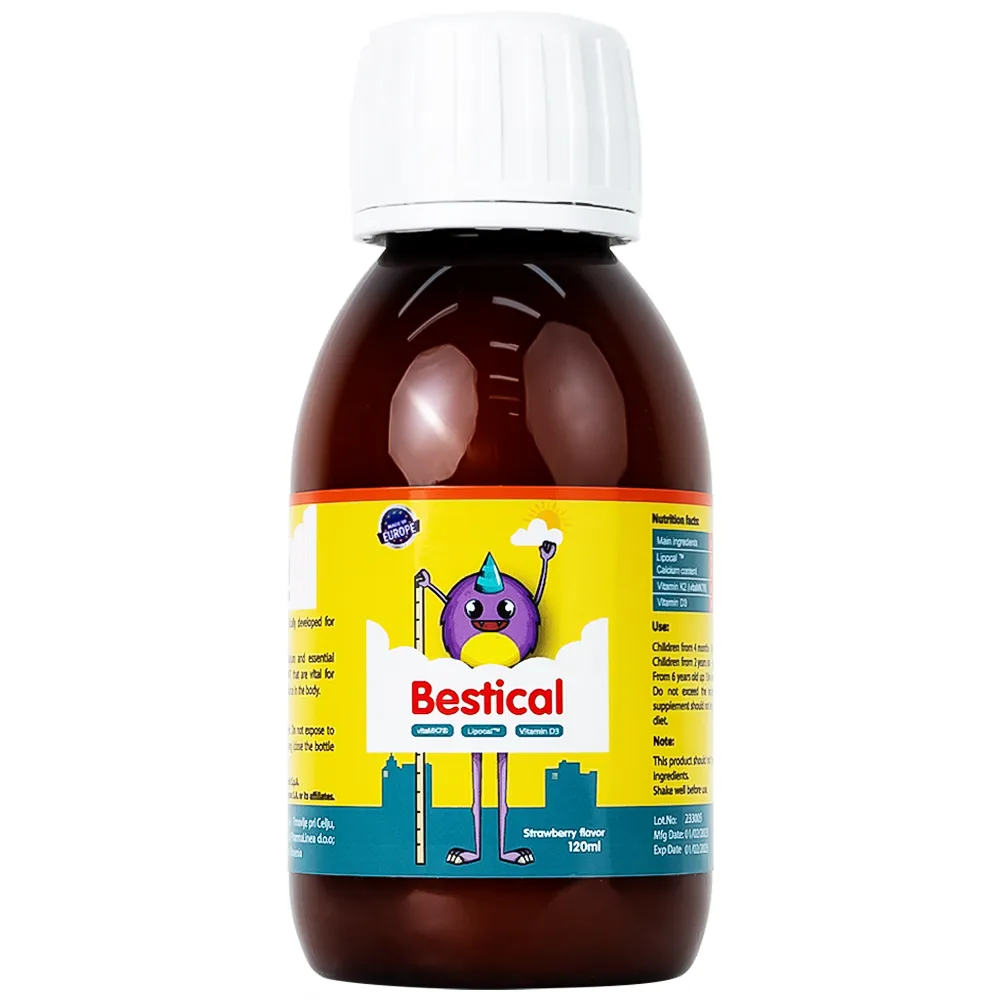 SIRO GIÚP XƯƠNG, RĂNG CHẮC KHỎE BESTICAL ERGOPHARMA 120ML 11