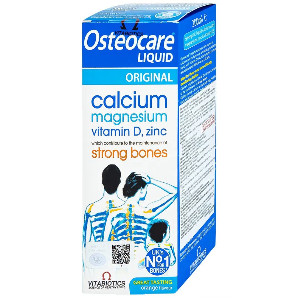 SIRO GIÚP XƯƠNG CHẮC XƯƠNG OSTEOCARE LIQUID VITABIOTICS 200ML 5