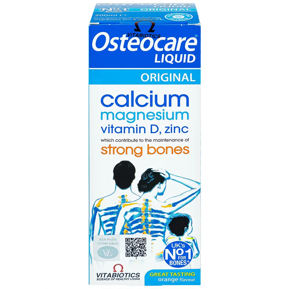 SIRO GIÚP XƯƠNG CHẮC XƯƠNG OSTEOCARE LIQUID VITABIOTICS 200ML 6