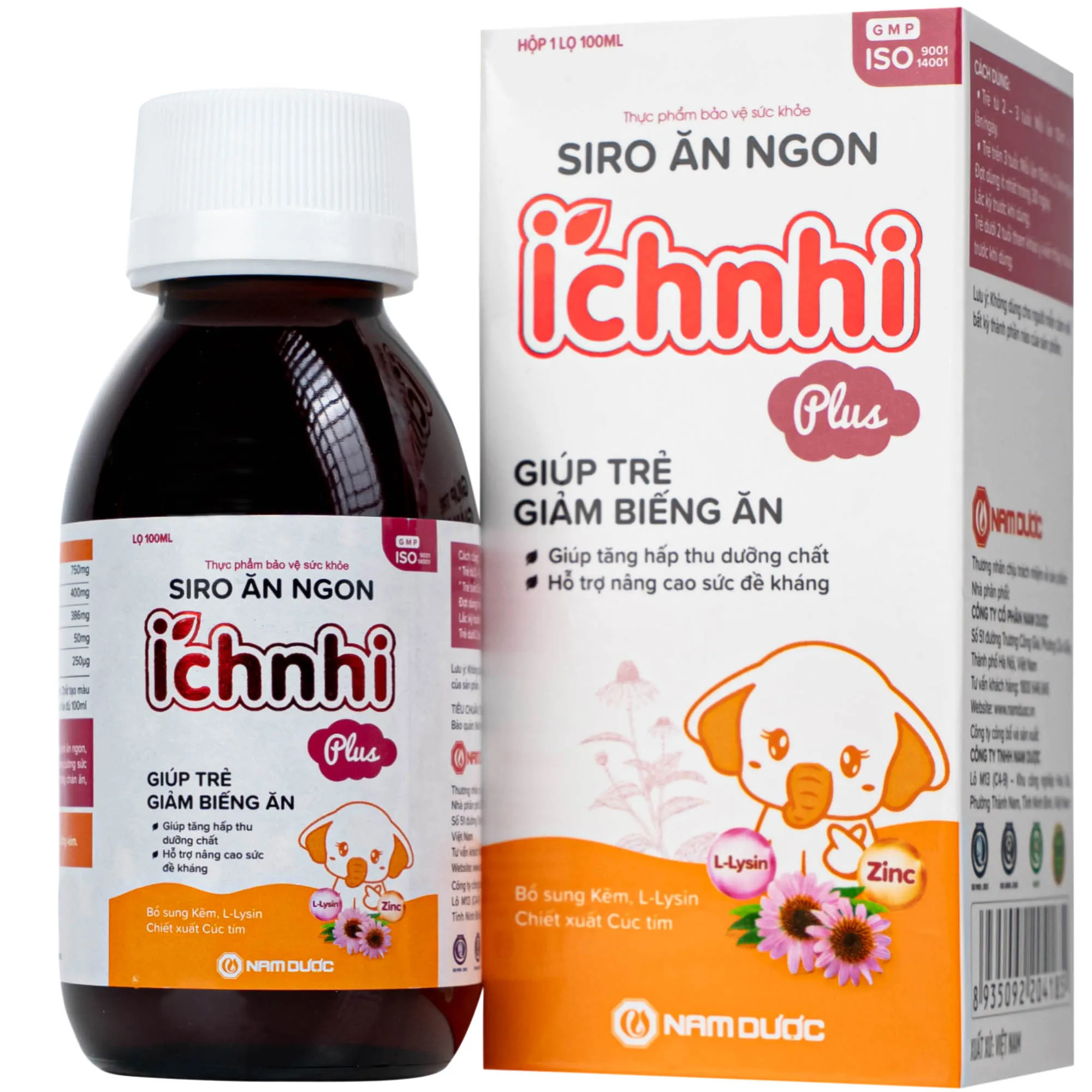 SIRO GIÚP TRẺ ĂN NGON ÍCH NHI PLUS NAM DƯỢC 100ML