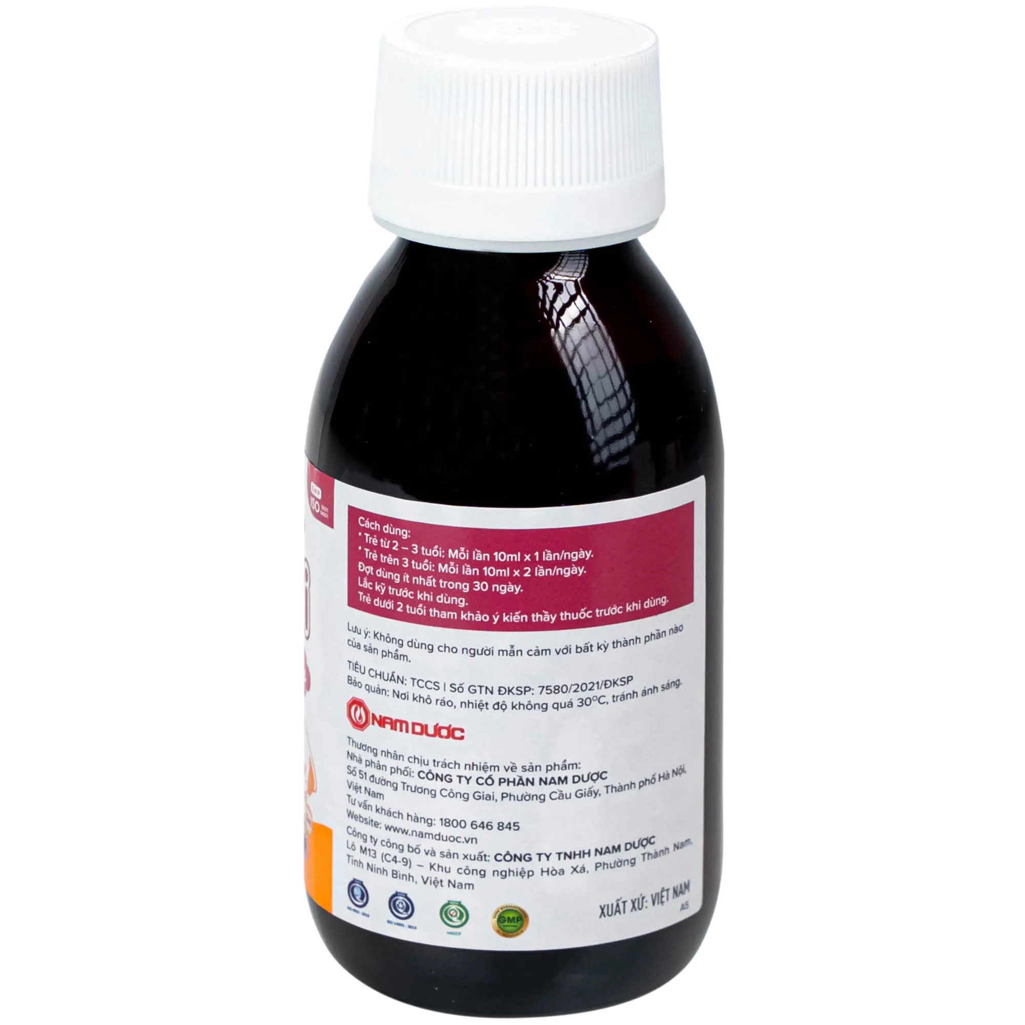 SIRO GIÚP TRẺ ĂN NGON ÍCH NHI PLUS NAM DƯỢC 100ML 12