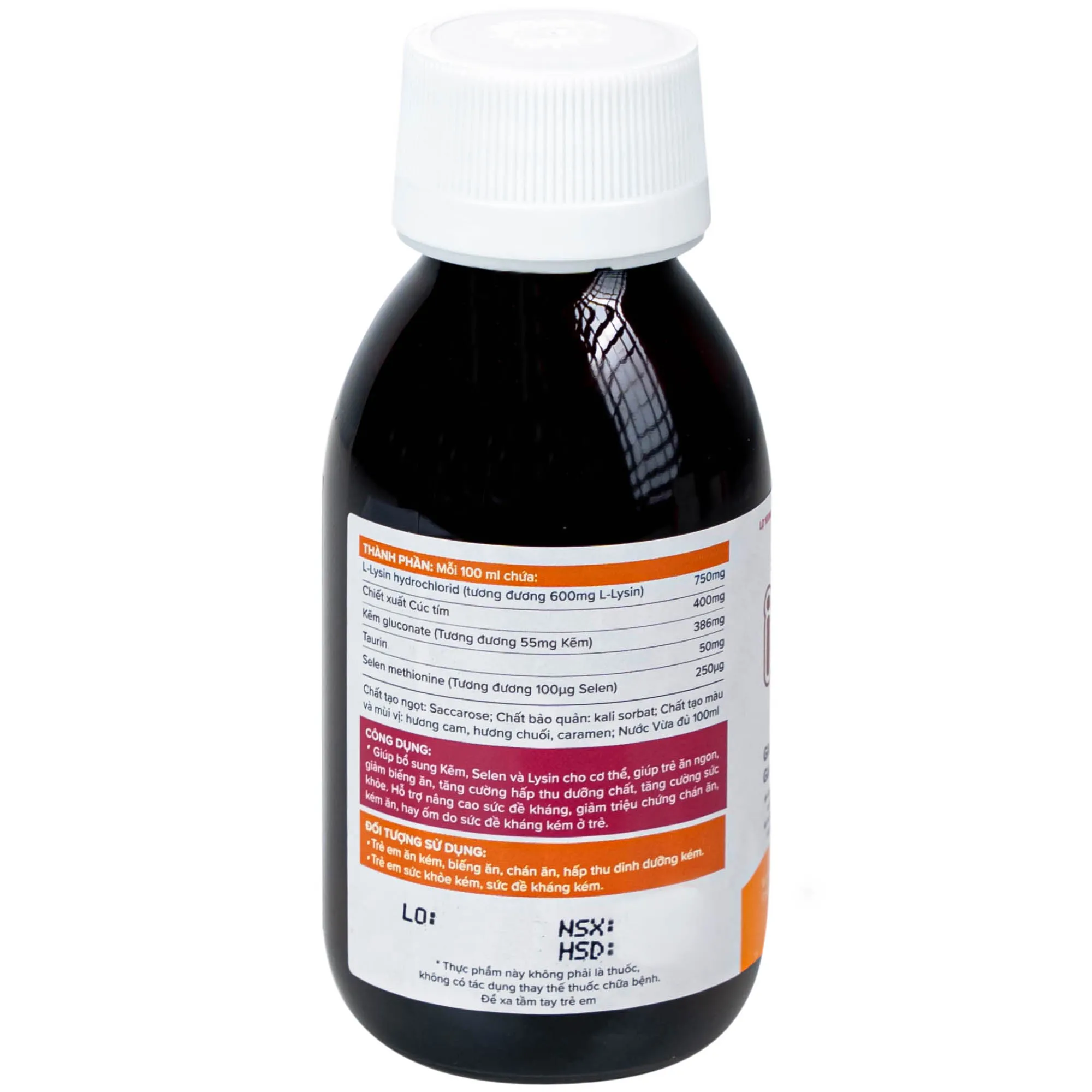 SIRO GIÚP TRẺ ĂN NGON ÍCH NHI PLUS NAM DƯỢC 100ML 13