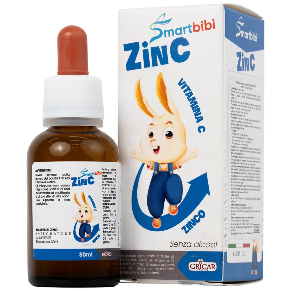 SIRO HỖ TRỢ CẢI THIỆN BIẾNG ĂN SMARTBIBI ZINC 30ML