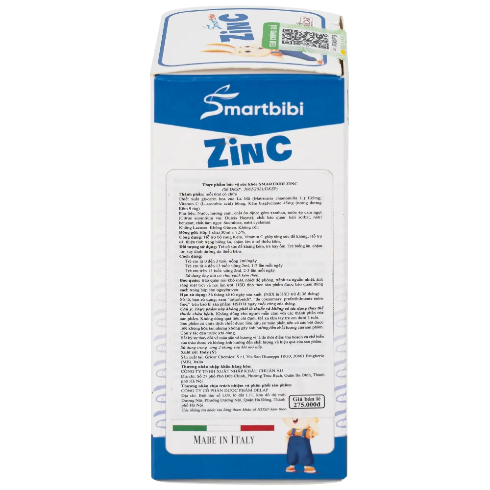 SIRO HỖ TRỢ CẢI THIỆN BIẾNG ĂN SMARTBIBI ZINC 30ML 11