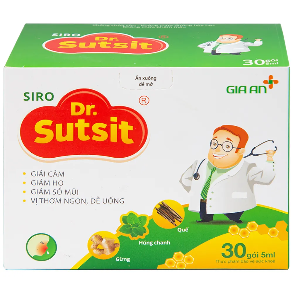 SIRO HỖ TRỢ GIẢI CẢM DR.SUTSIT GIA AN 30 GÓI X 5ML 7
