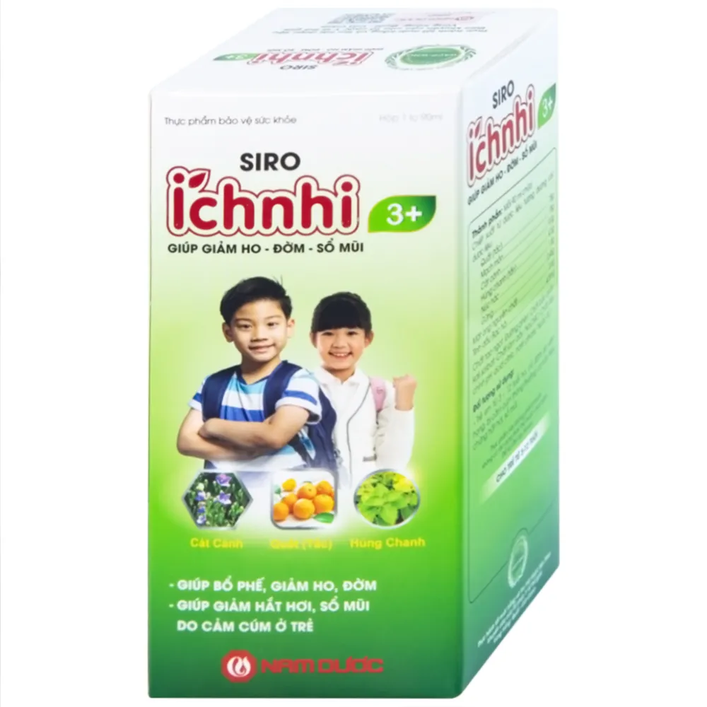 SIRO HỖ TRỢ GIẢM HO ÍCH NHI 3+ NAM DƯỢC 90ML 5