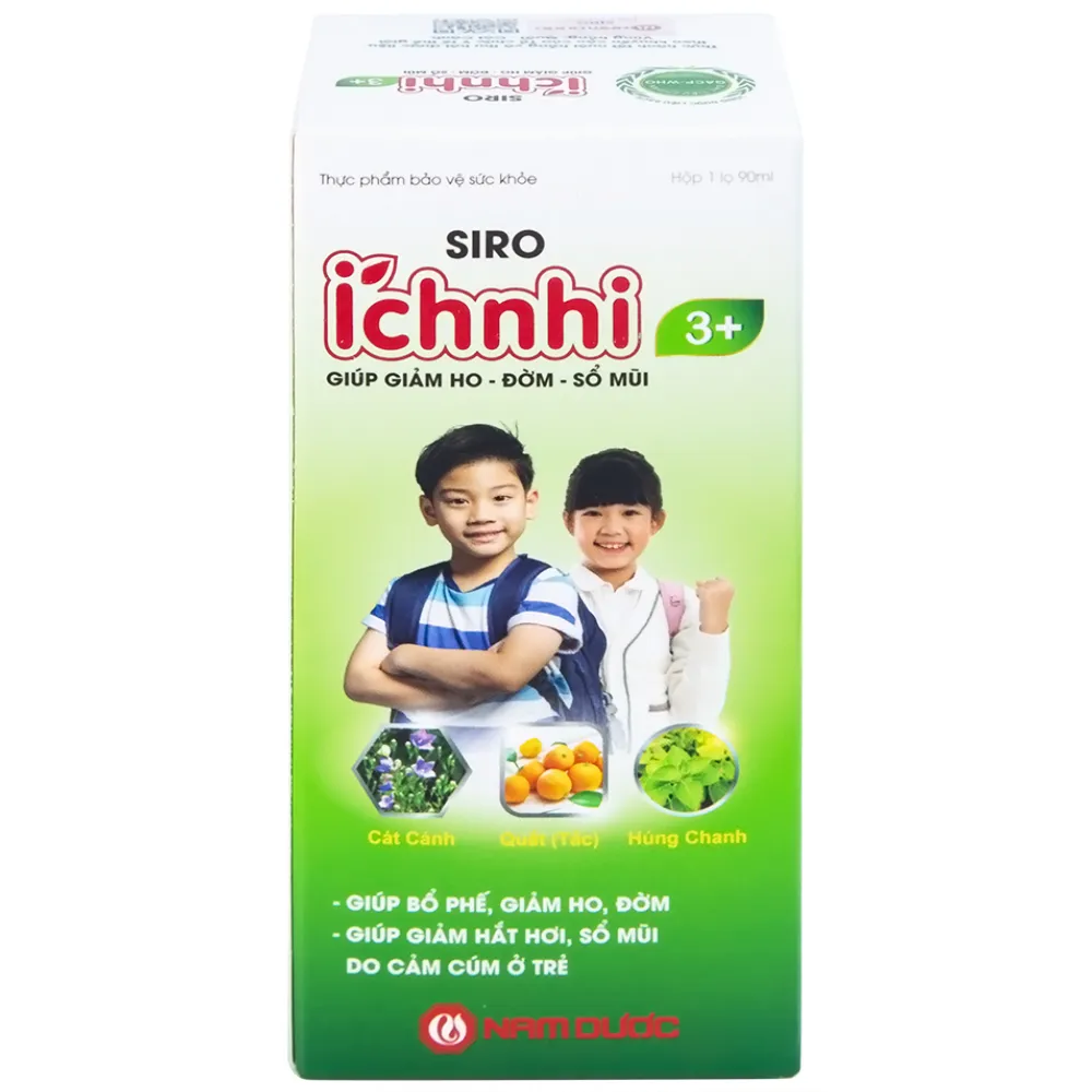 SIRO HỖ TRỢ GIẢM HO ÍCH NHI 3+ NAM DƯỢC 90ML 6